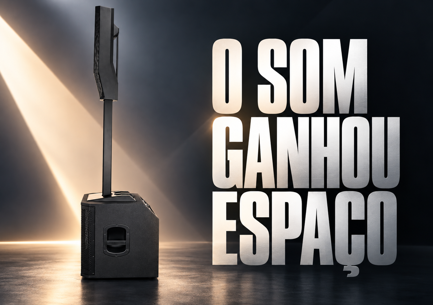 O som ganhou espaço.