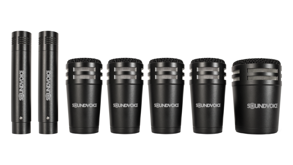 NEW KIT DE MICROFONES PARA BATERIA SOUNDVOICE SKD-07