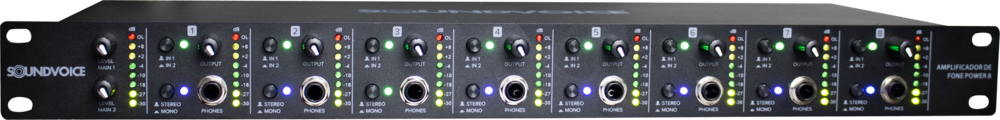 AMPLIFICADOR DE FONE SOUNDVOICE POWER 8