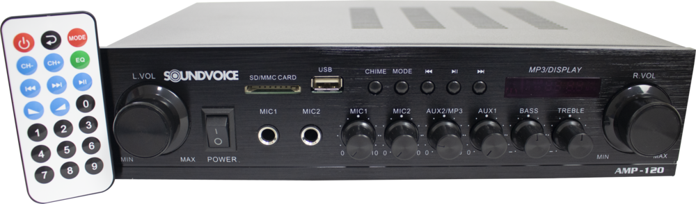 AMPLIFICADOR RESIDENCIAL SOUNDVOICE AMP-120