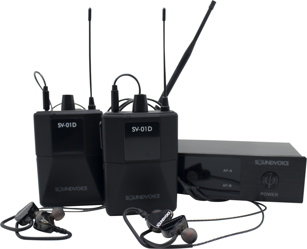 RETORNO SEM FIO DUPLO IN-EAR SOUNDVOICE SV-01D