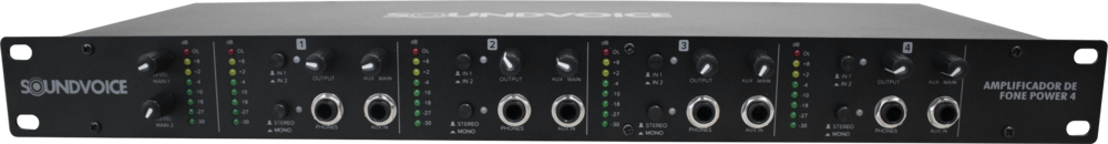 AMPLIFICADOR DE FONE SOUNDVOICE POWER 4