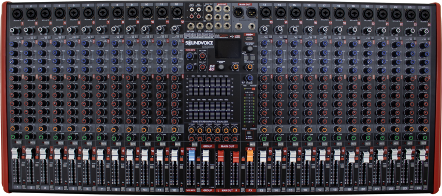 MESA DE SOM SOUNDVOICE PLATINA MS-24.7