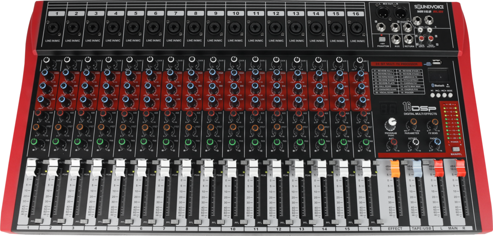 MESA DE SOM SOUNDVOICE RUBI MR-162